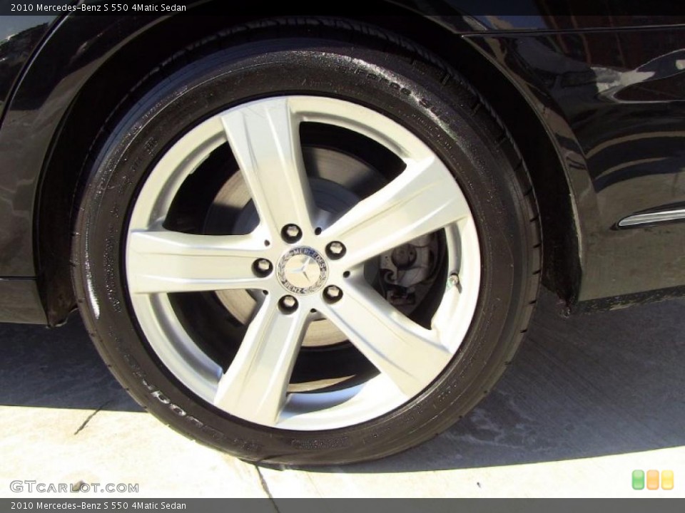 2010 Mercedes-Benz S 550 4Matic Sedan Wheel and Tire Photo #43893989