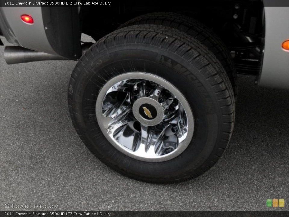 2011 Chevrolet Silverado 3500HD LTZ Crew Cab 4x4 Dually Wheel and Tire Photo #43920966