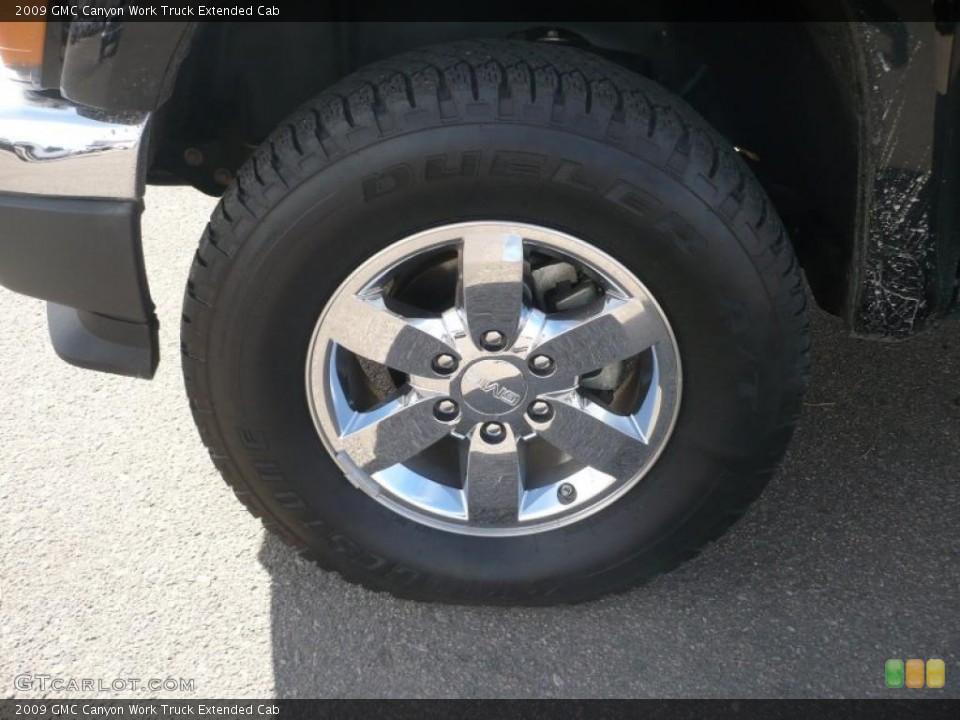 2009 GMC Canyon Work Truck Extended Cab Wheel and Tire Photo #43933739