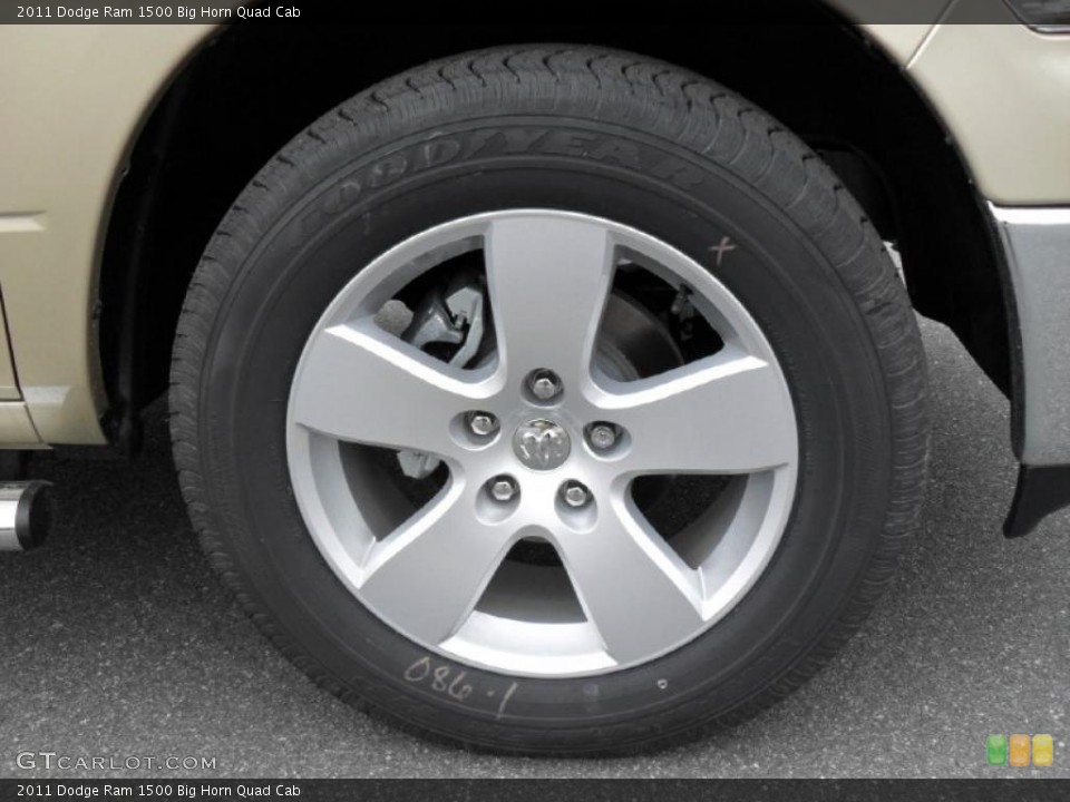 2011 Dodge Ram 1500 Big Horn Quad Cab Wheel and Tire Photo #43946379