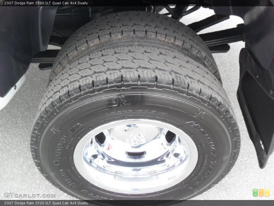 2007 Dodge Ram 3500 SLT Quad Cab 4x4 Dually Wheel and Tire Photo #43946719