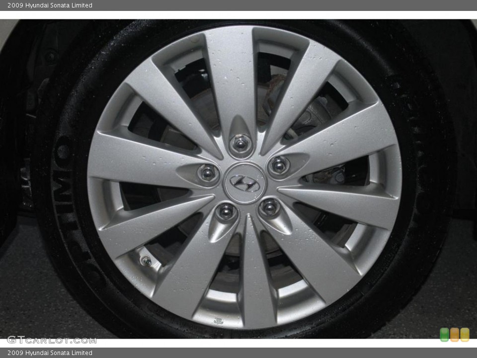 2009 Hyundai Sonata Limited Wheel and Tire Photo #43949517