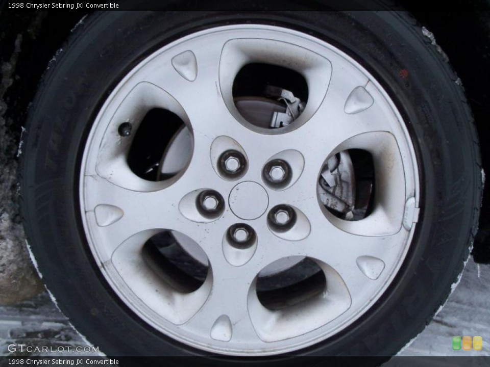 1998 Chrysler Sebring JXi Convertible Wheel and Tire Photo #43995838