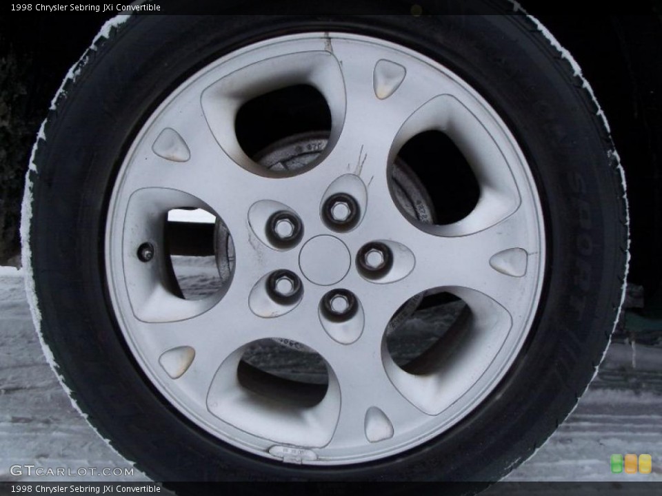 1998 Chrysler Sebring JXi Convertible Wheel and Tire Photo #43995854