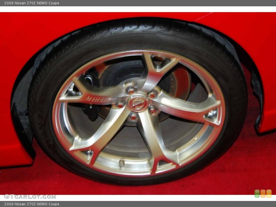 2009 Nissan 370Z NISMO Coupe Wheel and Tire Photo #44003147