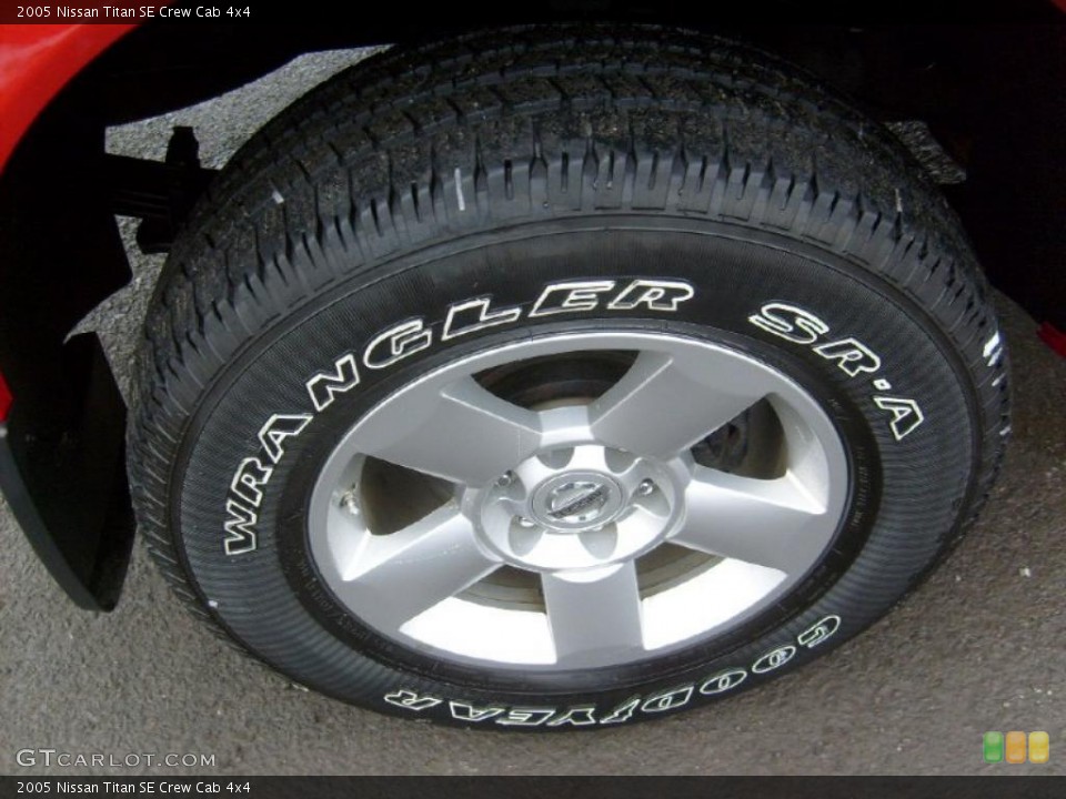 2005 Nissan Titan SE Crew Cab 4x4 Wheel and Tire Photo #44024890