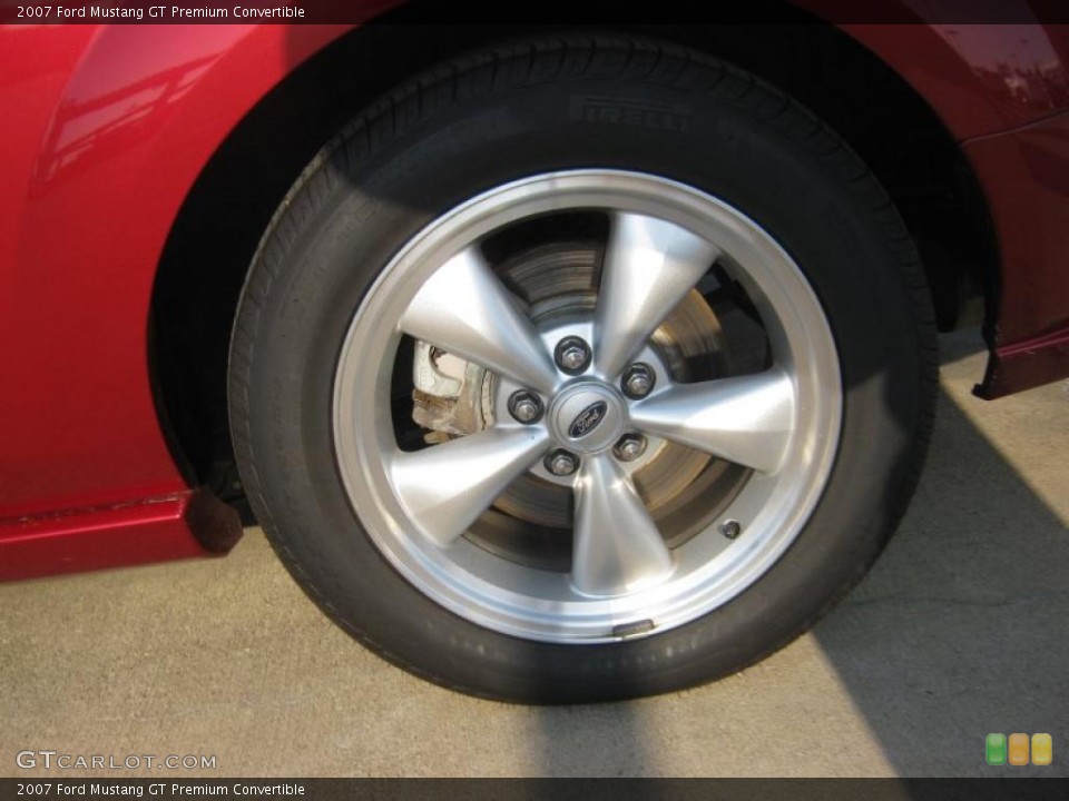 2007 Ford Mustang GT Premium Convertible Wheel and Tire Photo #44026288