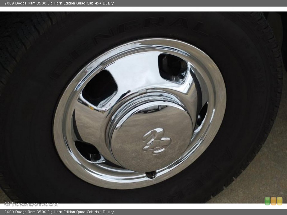 2009 Dodge Ram 3500 Big Horn Edition Quad Cab 4x4 Dually Wheel and Tire Photo #44033476