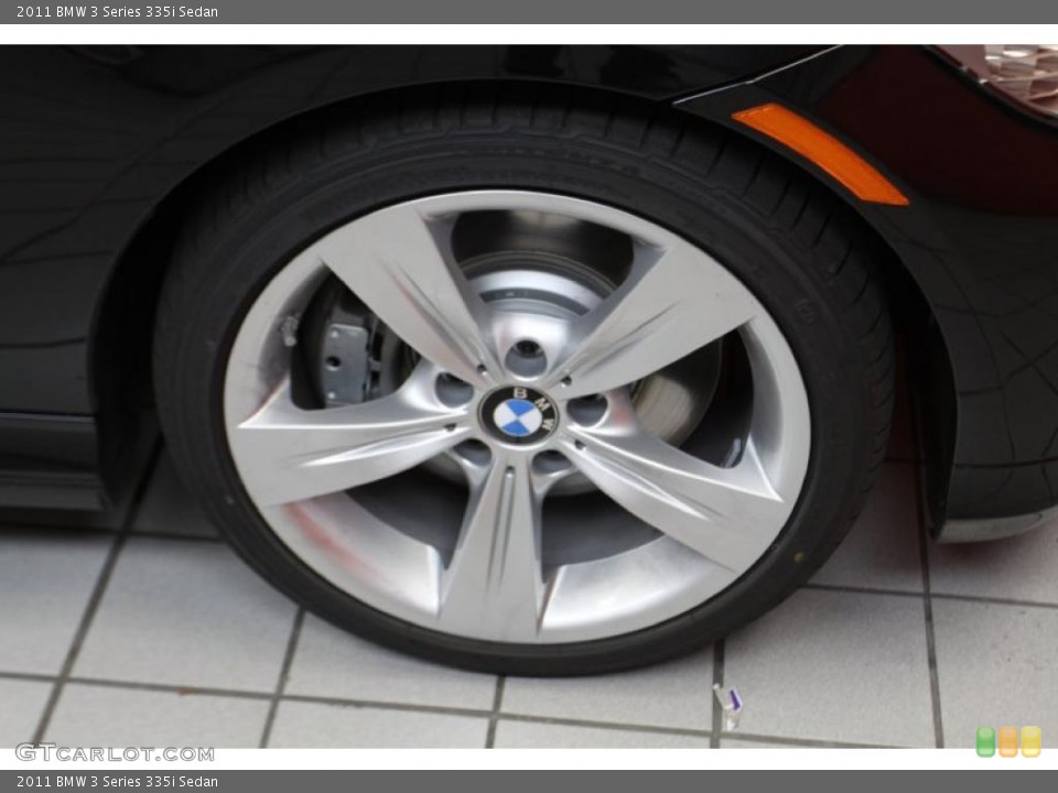 2011 BMW 3 Series 335i Sedan Wheel and Tire Photo #44038440