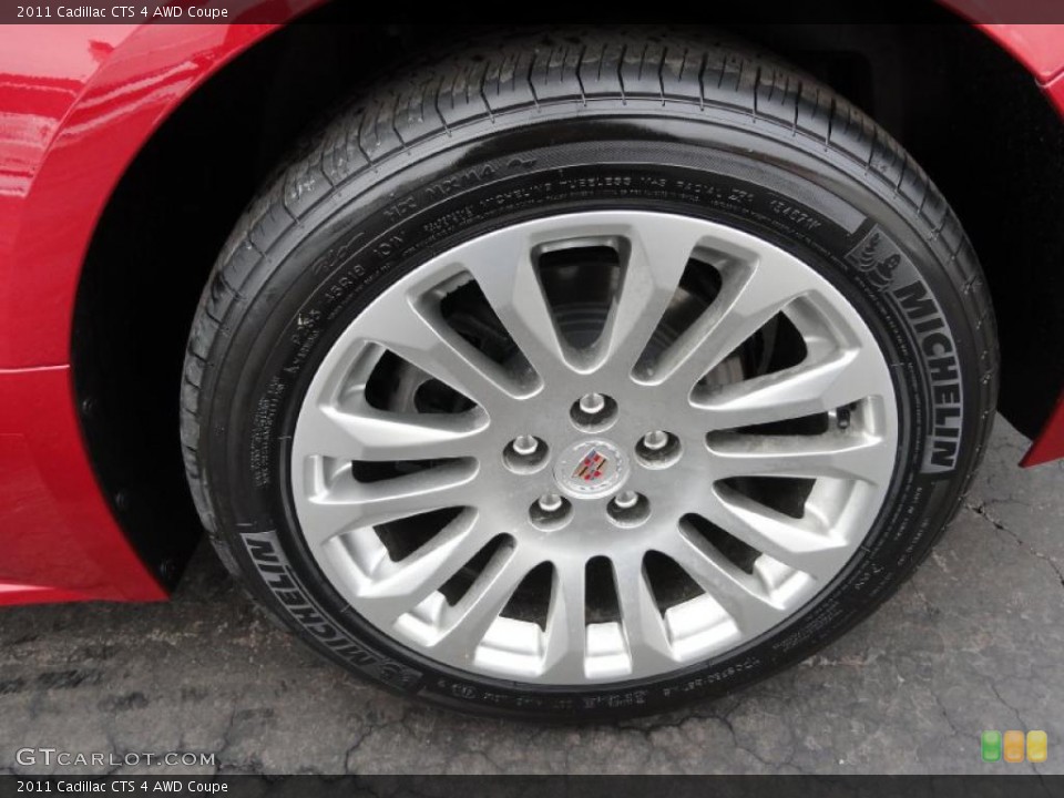 2011 Cadillac CTS 4 AWD Coupe Wheel and Tire Photo #44065790