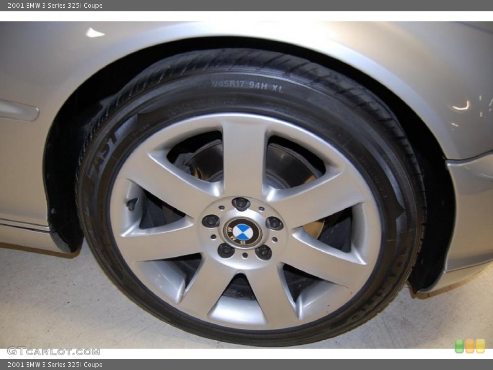 2001 BMW 3 Series 325i Coupe Wheel and Tire Photo #44083386