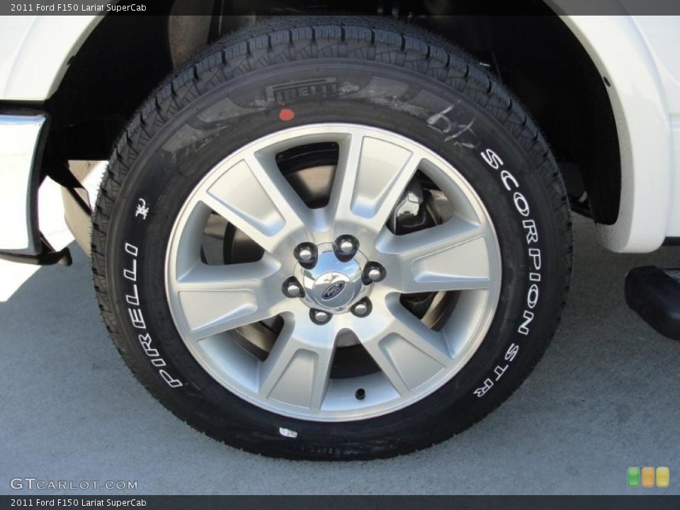 2011 Ford F150 Lariat SuperCab Wheel and Tire Photo #44096046