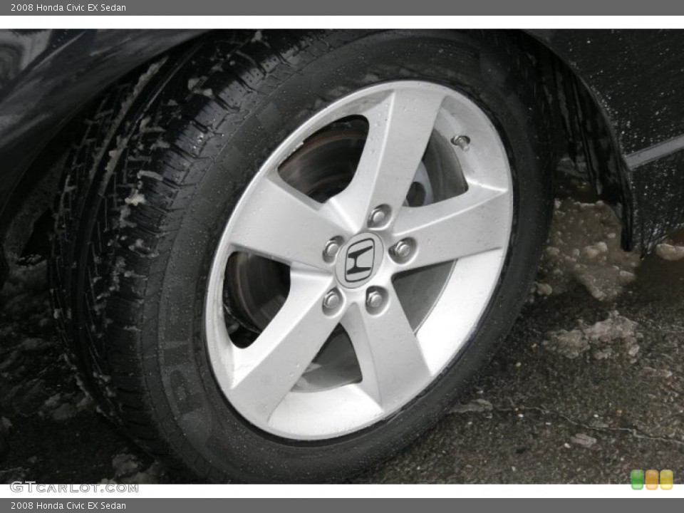 2008 Honda Civic EX Sedan Wheel and Tire Photo #44097708
