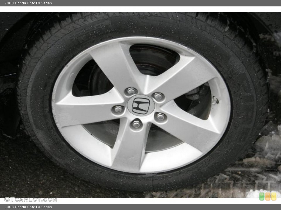 2008 Honda Civic EX Sedan Wheel and Tire Photo #44097744