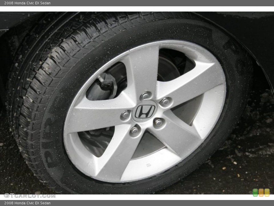 2008 Honda Civic EX Sedan Wheel and Tire Photo #44097760