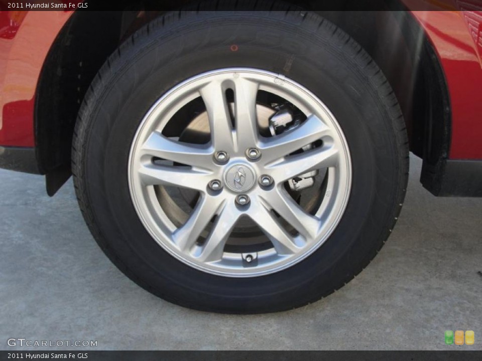 2011 Hyundai Santa Fe GLS Wheel and Tire Photo #44099444