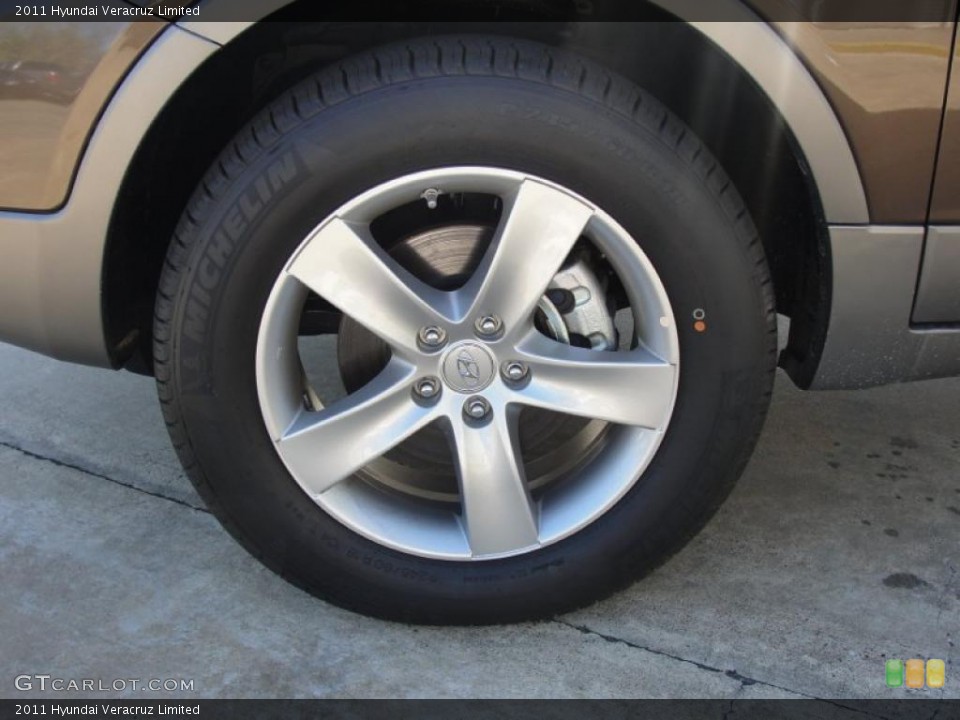 2011 Hyundai Veracruz Limited Wheel and Tire Photo #44109530