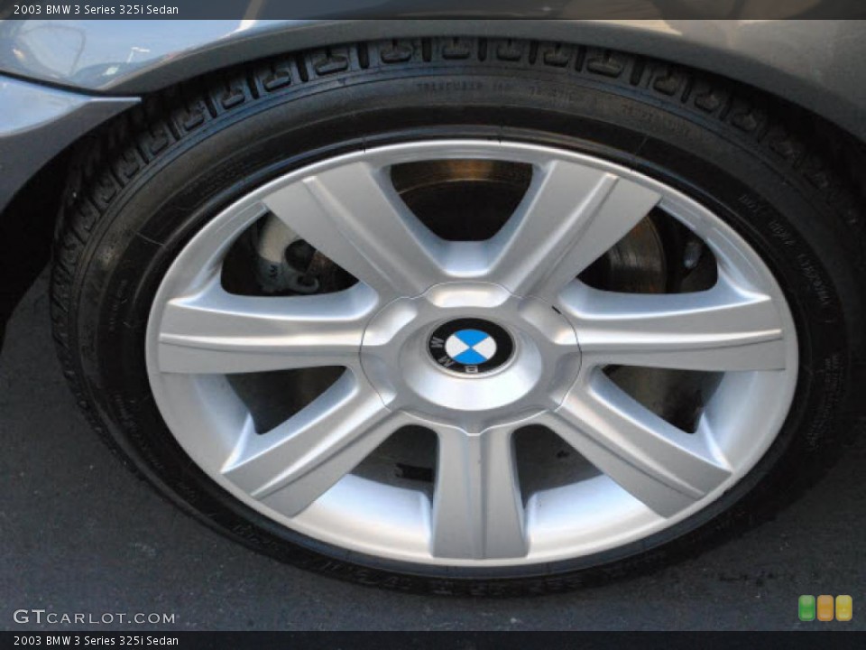 2003 BMW 3 Series 325i Sedan Wheel and Tire Photo #44119082