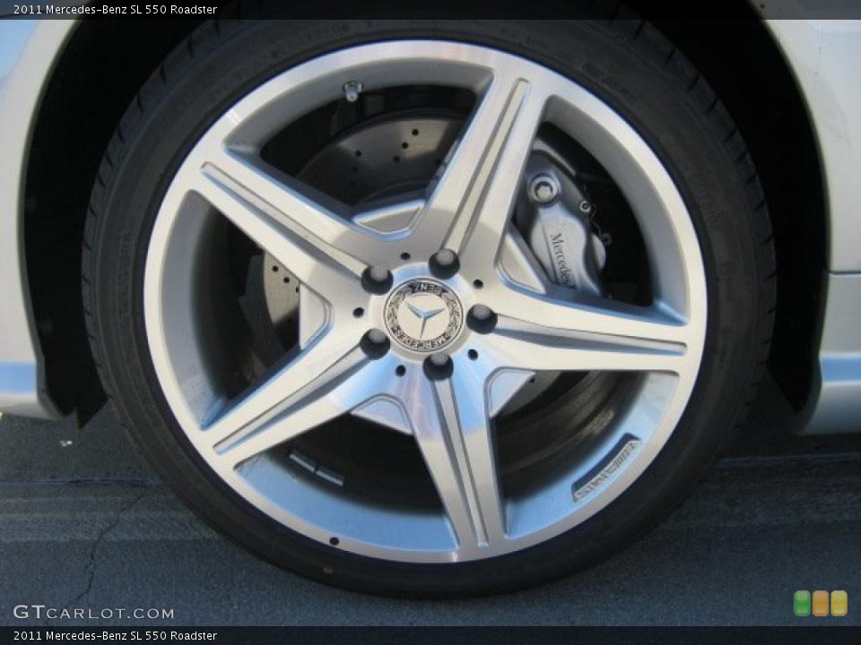 2011 Mercedes-Benz SL 550 Roadster Wheel and Tire Photo #44133957