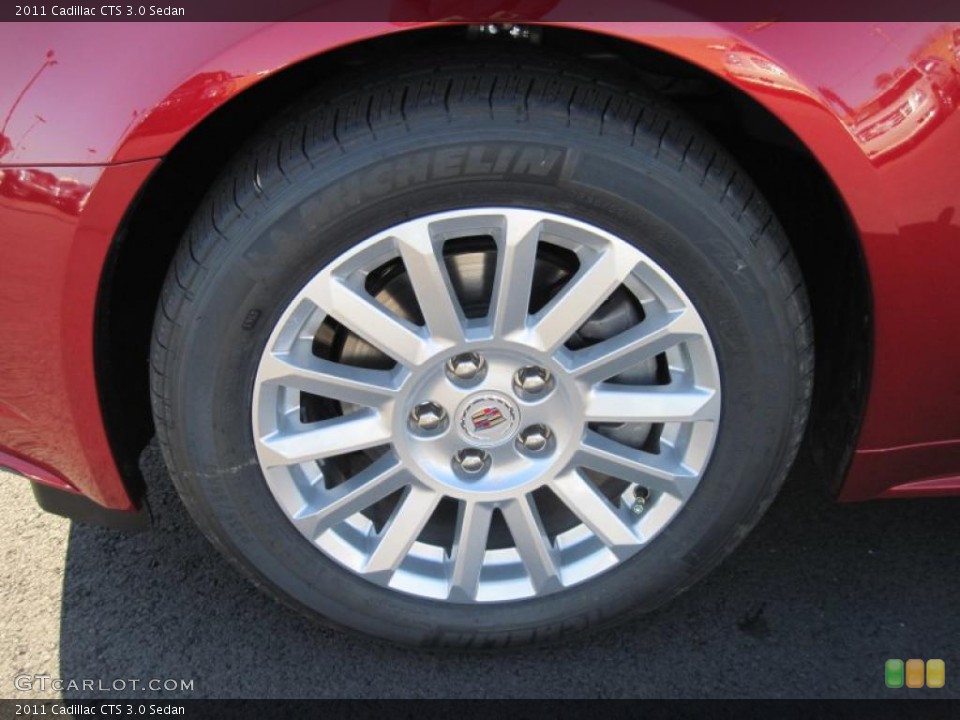 2011 Cadillac CTS 3.0 Sedan Wheel and Tire Photo #44141458