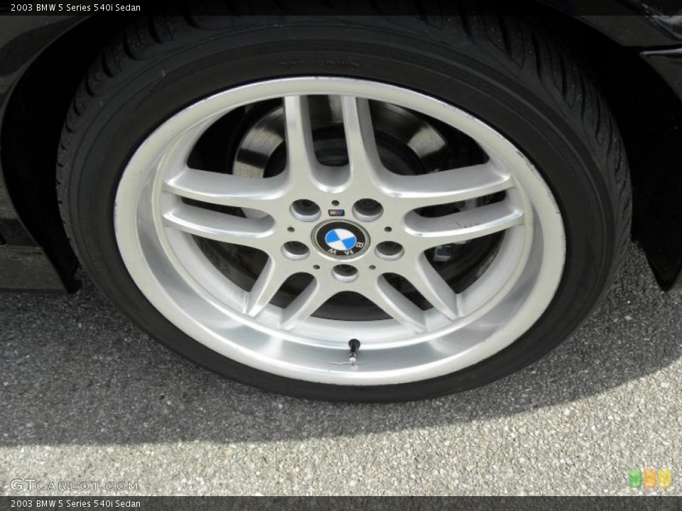 2003 BMW 5 Series 540i Sedan Wheel and Tire Photo #44151749