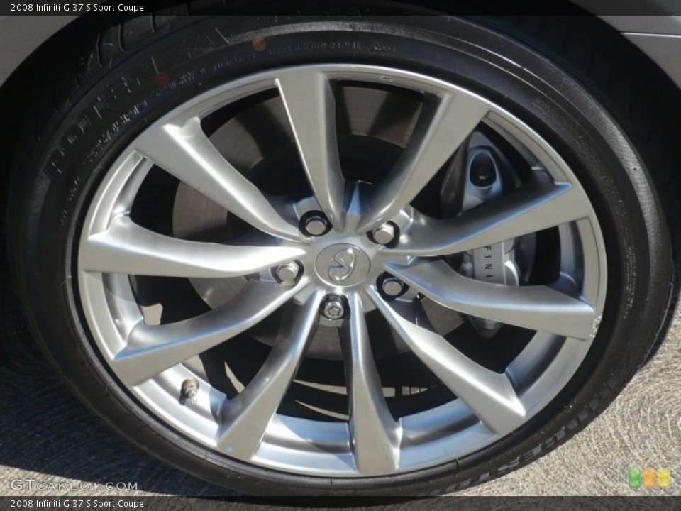 2008 Infiniti G 37 S Sport Coupe Wheel and Tire Photo #44152861