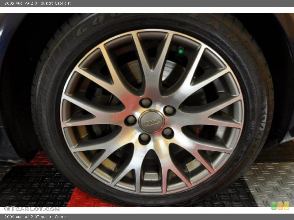 2009 Audi A4 2.0T quattro Cabriolet Wheel and Tire Photo #44183380