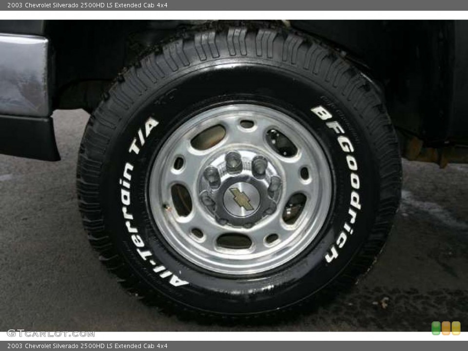 2003 Chevrolet Silverado 2500HD LS Extended Cab 4x4 Wheel and Tire Photo #44184240