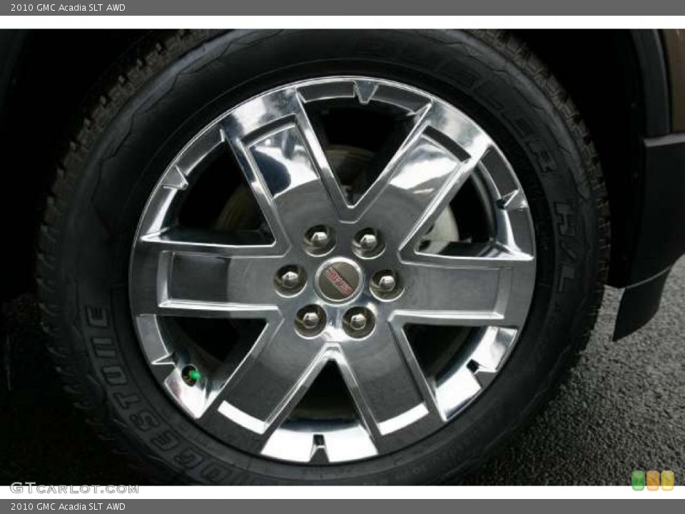 2010 GMC Acadia SLT AWD Wheel and Tire Photo #44185155