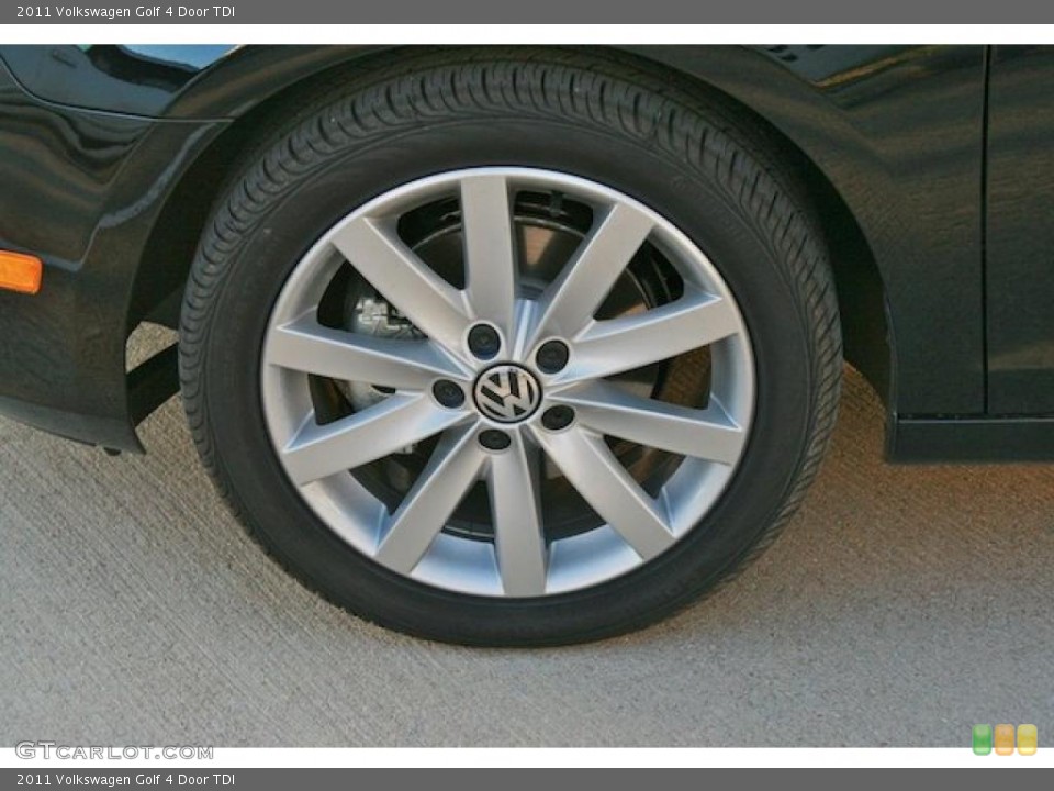2011 Volkswagen Golf 4 Door TDI Wheel and Tire Photo #44190955