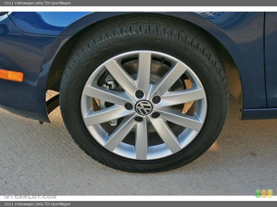 2011 Volkswagen Jetta TDI SportWagen Wheel and Tire Photo #44192389