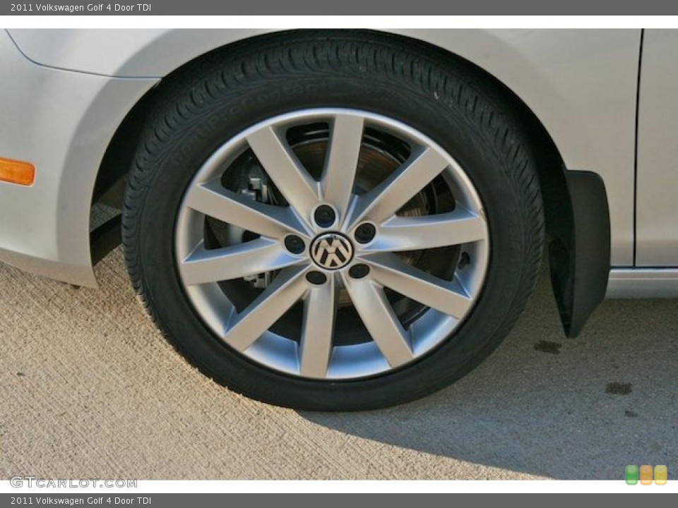 2011 Volkswagen Golf 4 Door TDI Wheel and Tire Photo #44192827