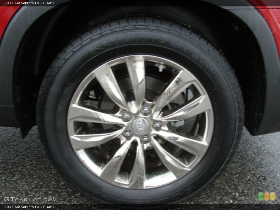 2011 Kia Sorento EX V6 AWD Wheel and Tire Photo #44247896
