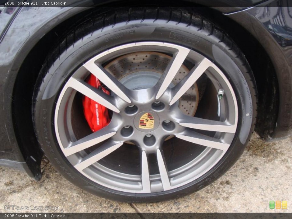 2008 Porsche 911 Turbo Cabriolet Wheel and Tire Photo #44279461