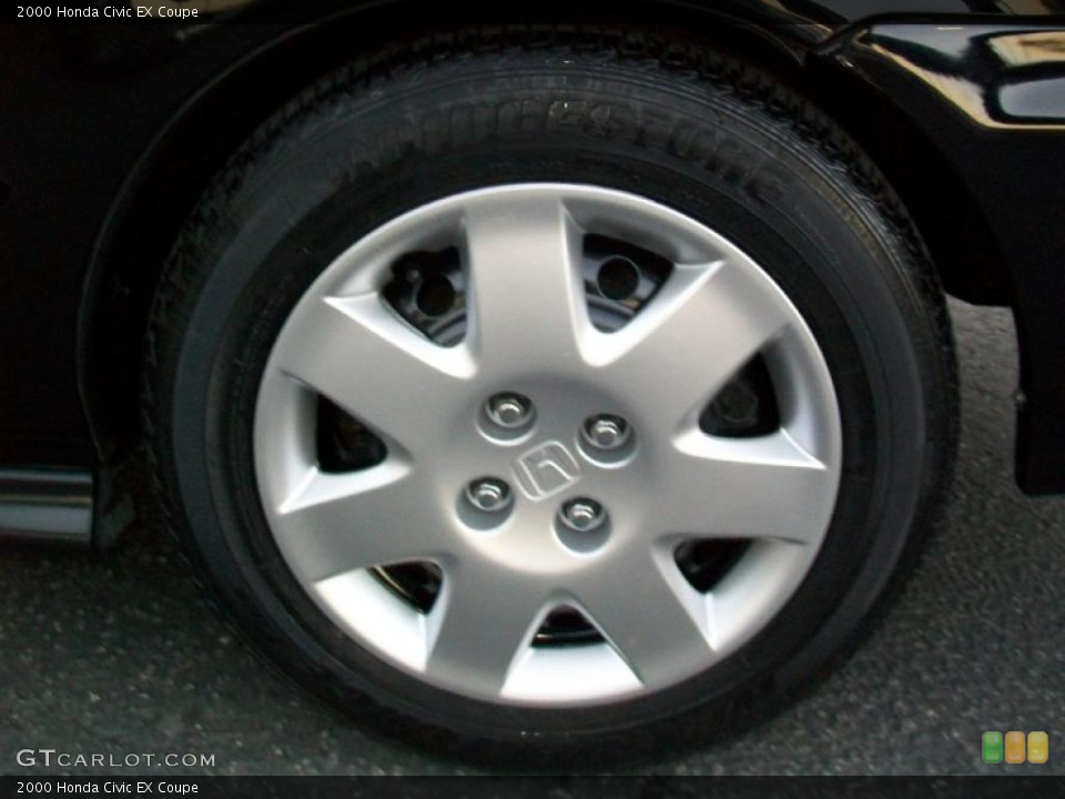 2000 Honda Civic EX Coupe Wheel and Tire Photo #44288524