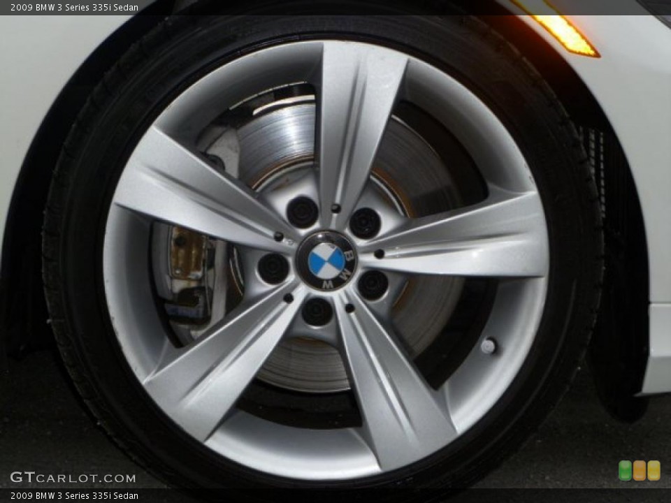 2009 BMW 3 Series 335i Sedan Wheel and Tire Photo #44331922