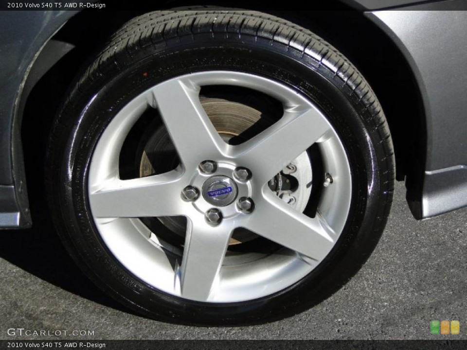 2010 Volvo S40 T5 AWD R-Design Wheel and Tire Photo #44445522