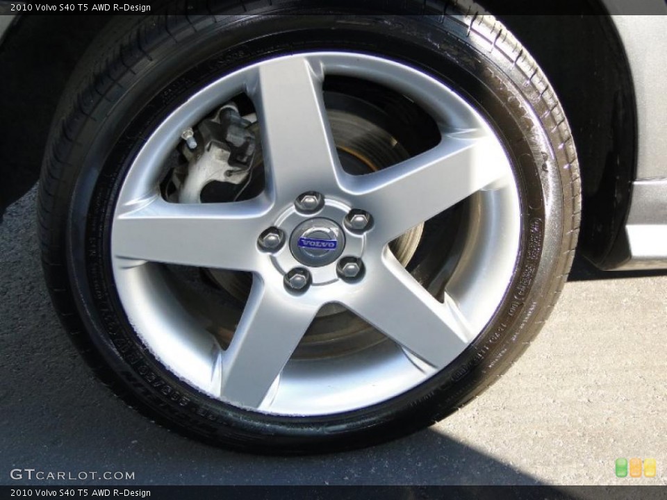 2010 Volvo S40 T5 AWD R-Design Wheel and Tire Photo #44445530