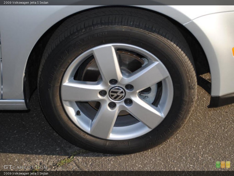 2009 Volkswagen Jetta S Sedan Wheel and Tire Photo #44445878