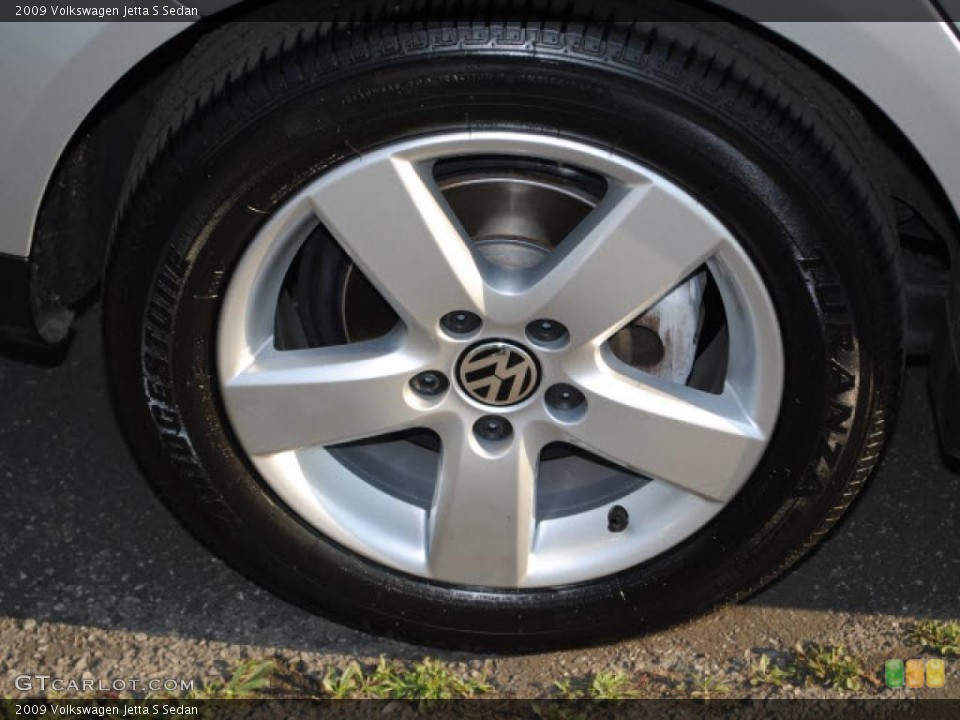 2009 Volkswagen Jetta S Sedan Wheel and Tire Photo #44445914