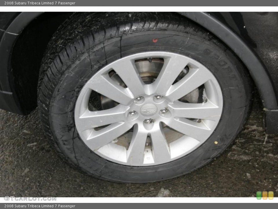 2008 Subaru Tribeca Limited 7 Passenger Wheel and Tire Photo #44462742