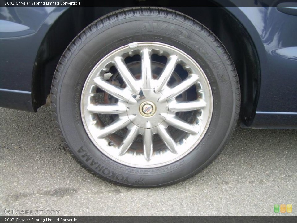 2002 Chrysler Sebring Limited Convertible Wheel and Tire Photo #44463606