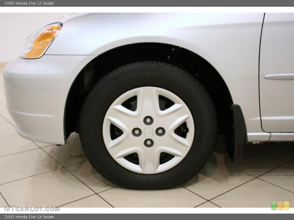 2003 Honda Civic LX Sedan Wheel and Tire Photo #44563661