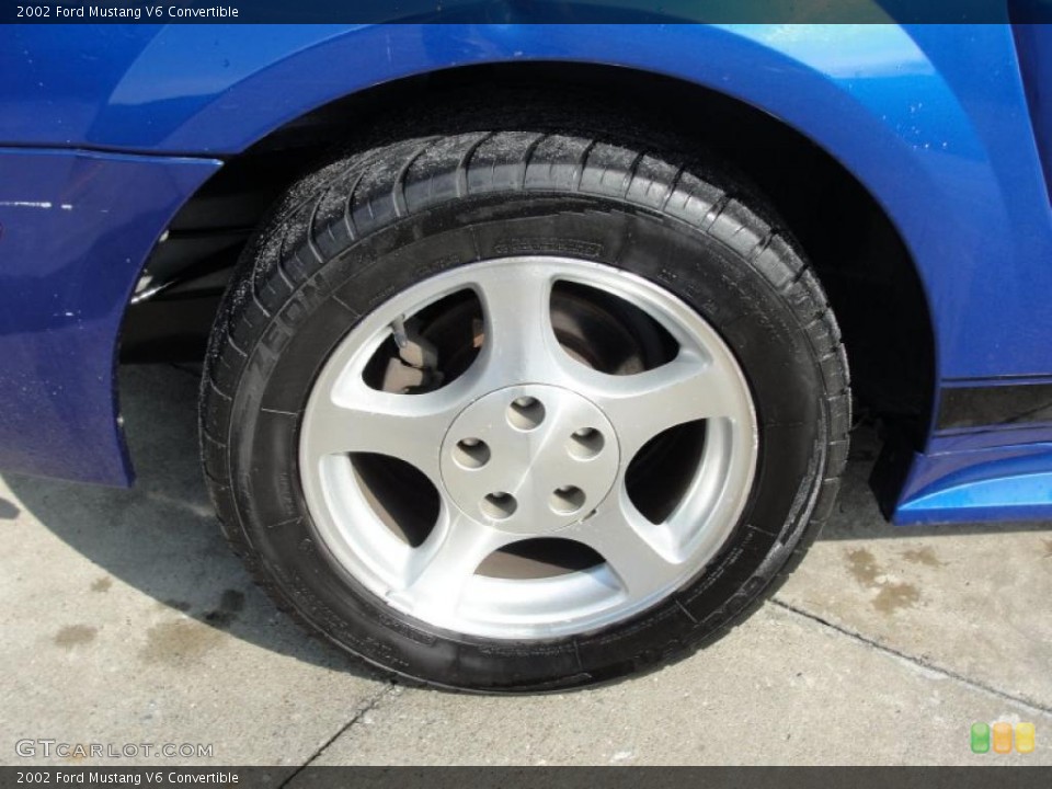 2002 Ford Mustang V6 Convertible Wheel and Tire Photo #44568069