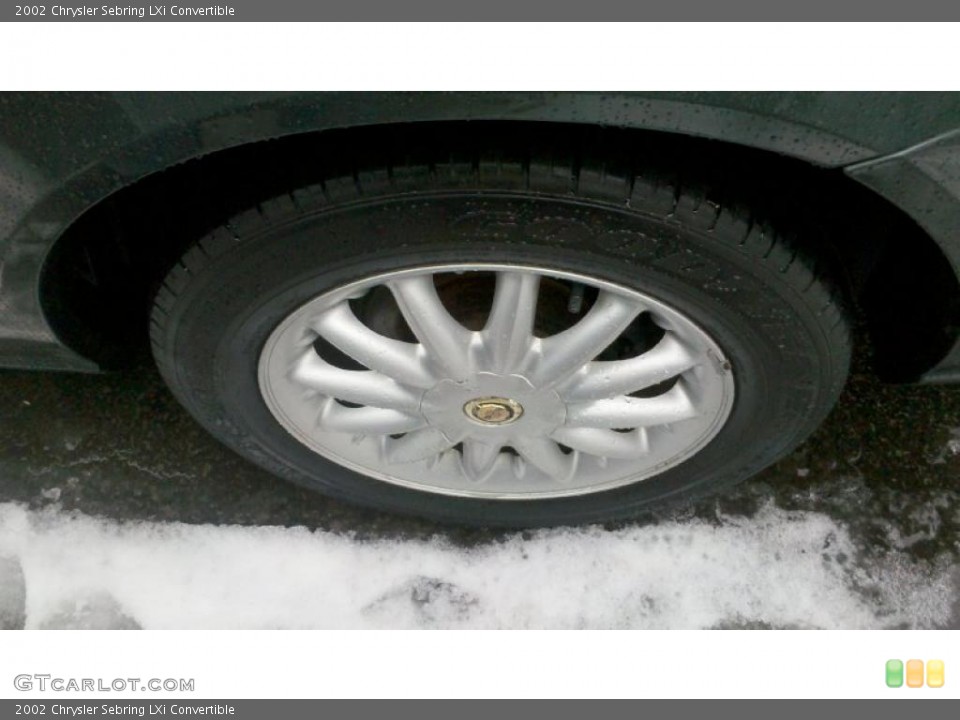 2002 Chrysler Sebring LXi Convertible Wheel and Tire Photo #44587302