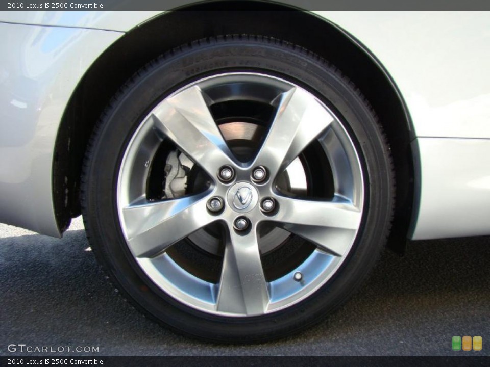 2010 Lexus IS 250C Convertible Wheel and Tire Photo #44591135