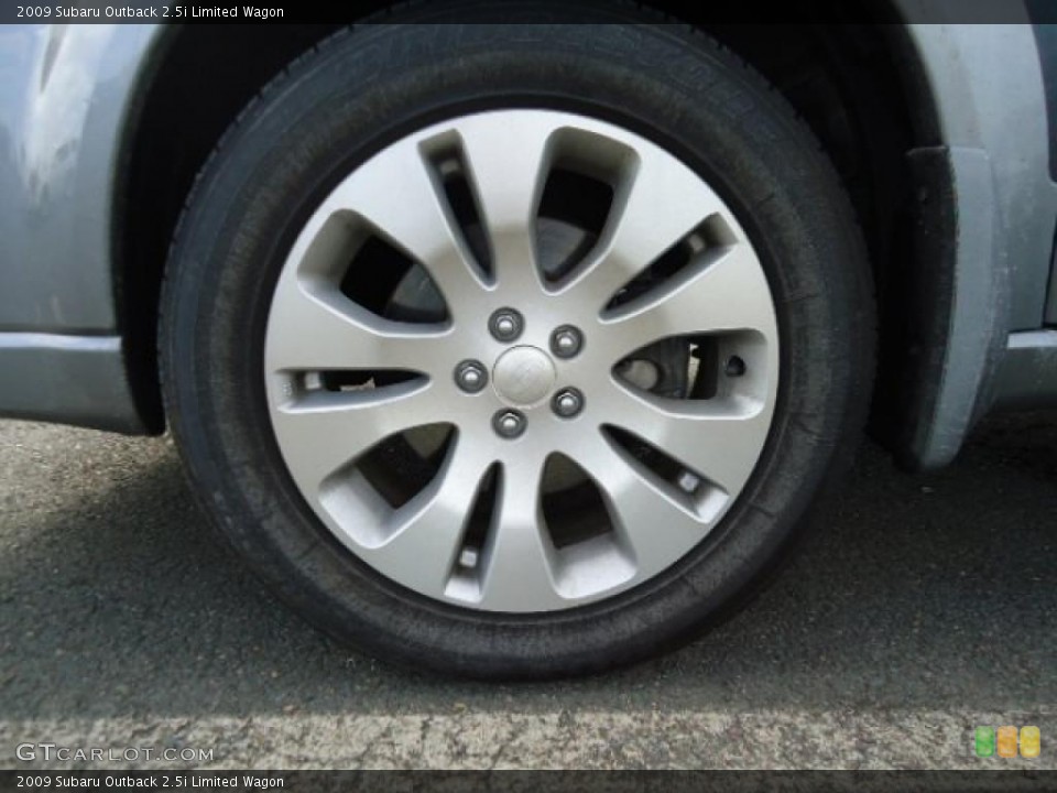 2009 Subaru Outback 2.5i Limited Wagon Wheel and Tire Photo #44593061