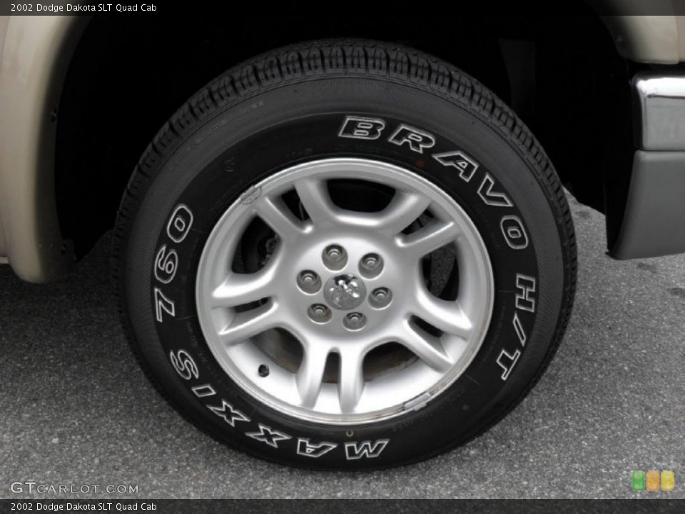 2002 Dodge Dakota SLT Quad Cab Wheel and Tire Photo #44597865