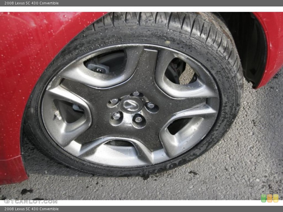 2008 Lexus SC 430 Convertible Wheel and Tire Photo #44608045