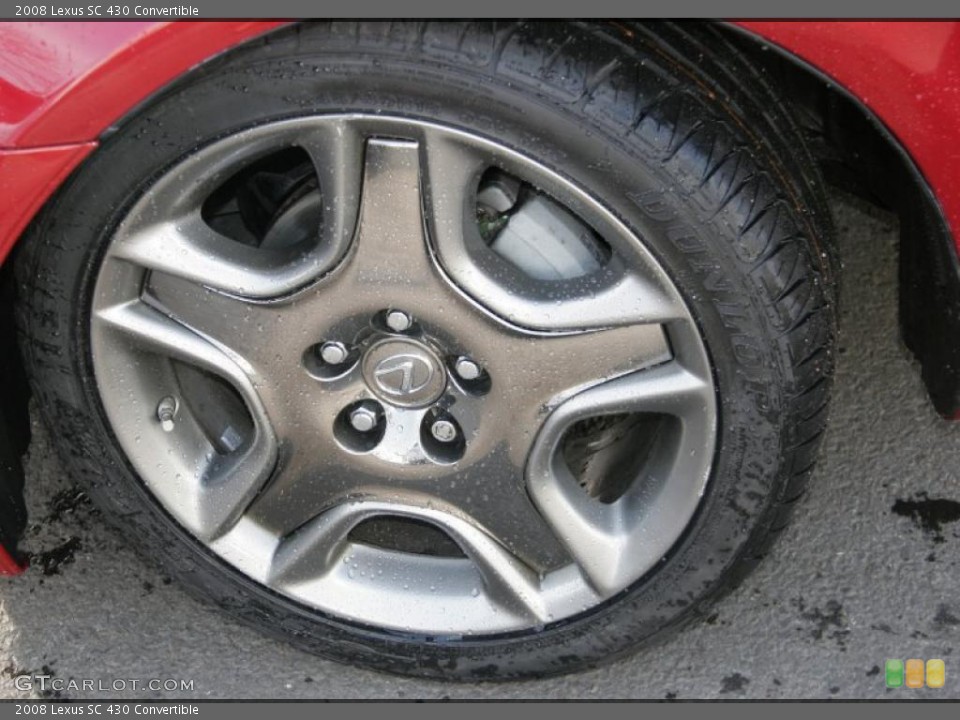 2008 Lexus SC 430 Convertible Wheel and Tire Photo #44608101